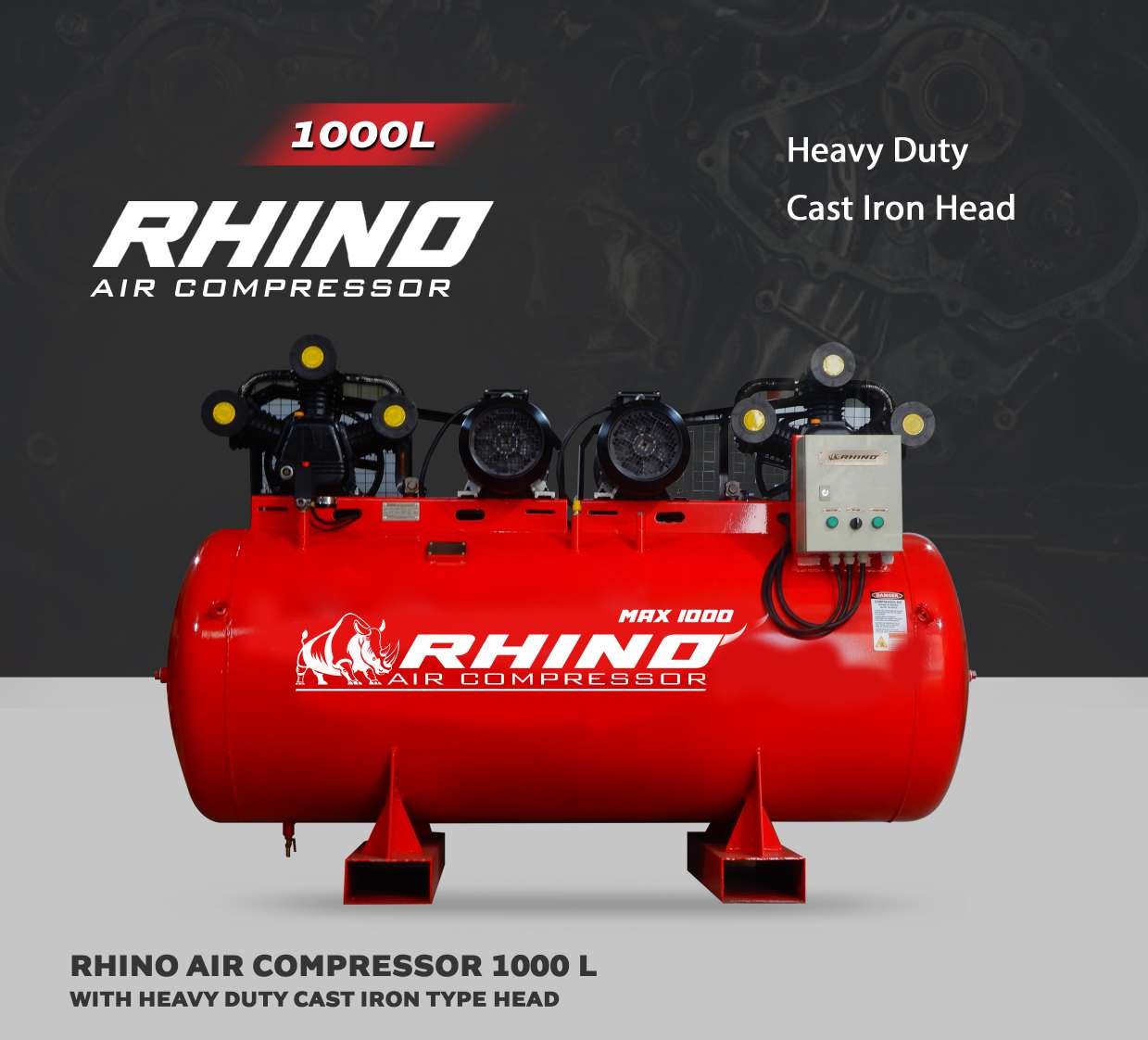 Rhino Air Compressor 1000L